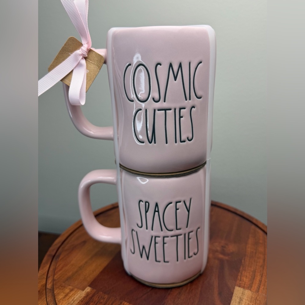 RAE DUNN Disney COSMIC CUTIES & SPACEY SWEETIES mug set, NWT